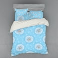 thumbnail image 2 of Ambesonne Floral Bedding Set 3 Pcs, Spring Romantic Design, Twin XL, Sky Blue White, 2 of 3