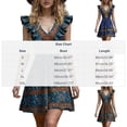 thumbnail image 3 of CHUMUD Summer Dresses for Women Boho Floral Sleeveless Mini Dress V-Neck A-Line Retro Short Dress Vacation, 3 of 6