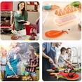 thumbnail image 5 of 5-PACK Kitchen Silicone Spoon Rest, Flexible Almond-Shaped Silicone Kitchen Spoon Holder, Cooking Utensil Rest Ladle Spoon Holder, Assorted Colors, 5 of 5