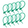 thumbnail image 1 of Unique Bargains 30 Pack Reusable Silicone Ties, 7 Inch Cable Ties, Bread Ties Green, 1 of 6