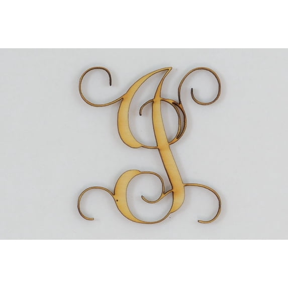 1 Pc, 10 Inch X 1/4 Inch Thick Wood Letters I In The Vine Font Great For Craft Project & Different Decor