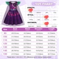 thumbnail image 5 of Benylion Girls Costumes Princess Birthday Party Dress Popular Musical Cosplay Halloween Outfits with Cape for 1-2 years, 5 of 6