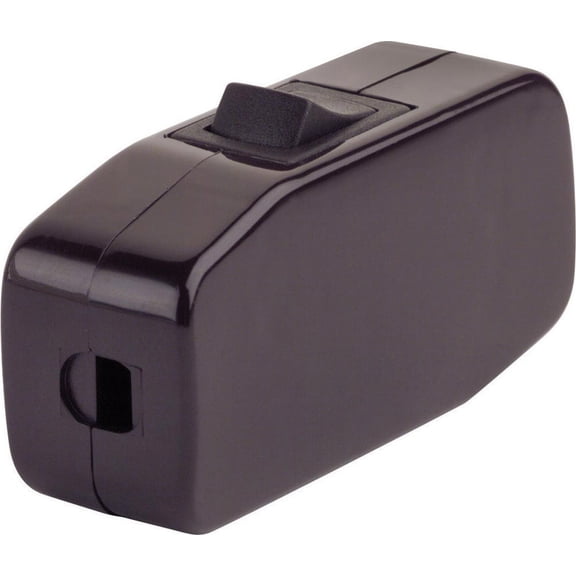 Leviton 5410 Appliance Switch, Feed-Through Switch Rocker, Single Pole, Single Throw, 3A-125V AC, Brown