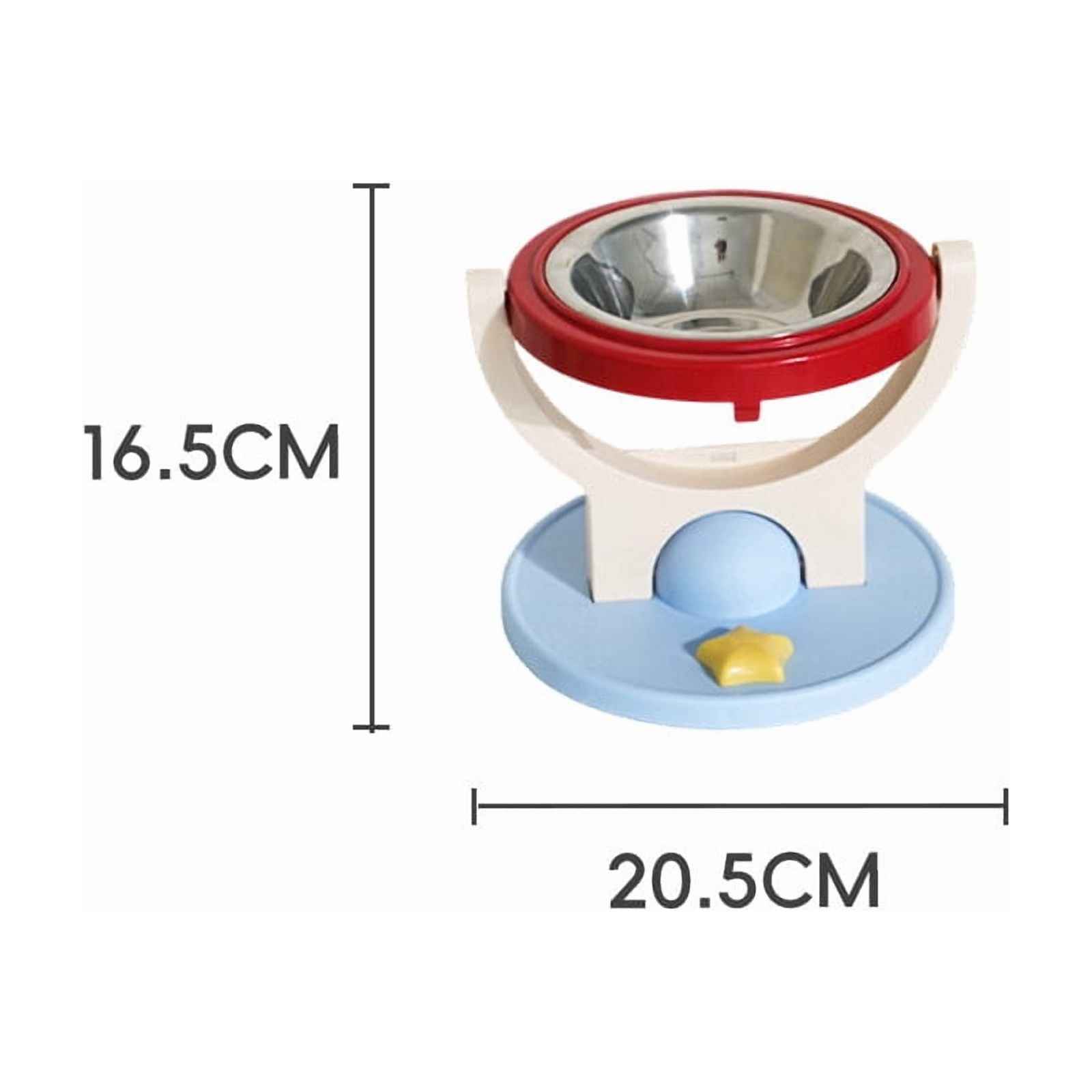 Height Adjustable Cat and Dog Bowl with Detachable Design, Space-Saving Foldable Stand for Easy Feeding