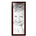 thumbnail image 2 of ArtToFrames 13" x 35" Honors Mahogany with Black Picture Frame, 13x35 inch Brown Wood Poster Frame (WOM-5154), 2 Pack, 2 of 6