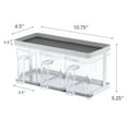 thumbnail image 7 of Yamazaki Home Pantry Organizer - Triple, White, Steel + Plastic, 8.25 cups, 1.95 liters, Handles, No Assembly, 7 of 7