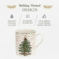 thumbnail image 3 of Spode Christmas Tree Polka Dot Mug, 16-Ounce Ceramic Cup with Handle - Festive Holiday Design for Hot Coffee, Tea, or Cocoa - Microwave, Dishwasher, Freezer Safe - Christmas Collection Mug, 3 of 7