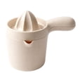 thumbnail image 3 of Home and Kitchen Countertop Fruit Juicer, Orange Squeezer, Lemon Press, Juice Squeezer, Beige Compact Manual Juicer Hand Press 7.3X6X4.5 in for Mess-Free Simple Homemade Citrus, 3 of 7