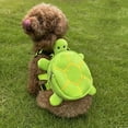 thumbnail image 1 of Cute Turtle-Shaped Pet Backpack with Leash Attachment - Machine Washable, Cartoon Design for Small to Medium Dogs & Cats, 1 of 5