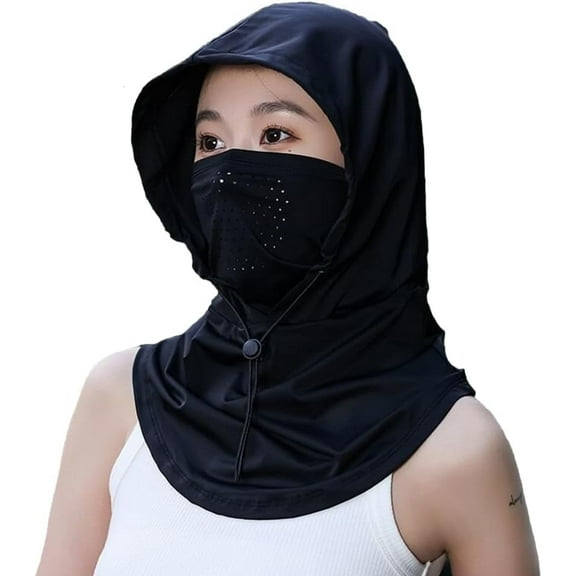 Women's UV Protection Balaclava Hat with Neck Guard & Face Mask for Cycling, Travel & Outdoor Activities