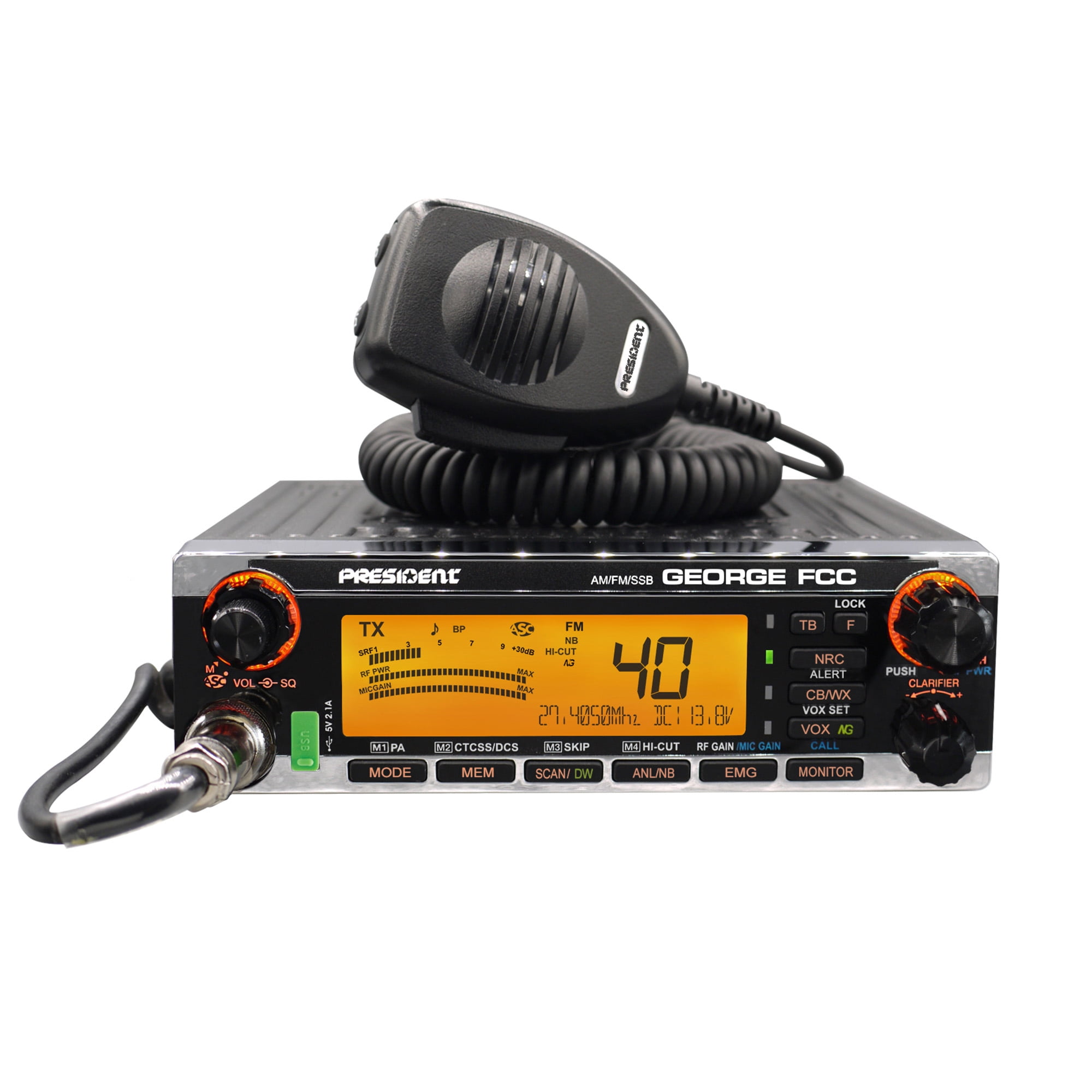 AM & SSB 40 Channel Deluxe CB Radio - Walmart.com