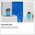 thumbnail image 3 of Shisuyan Self-Watering Flower Pot With Drainage Function Sky-Blue Plastic 5Pcs 5.1X4.7X4.7In, 3 of 8