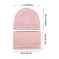 thumbnail image 3 of Gubotare Baby Bear Hat Baby Winter Hat Scarf Set Toddler Beanie Hats Girl Boy with Neck Warmer, Beanie for Kids Knit Warm for Cold Weather (Beige,4-10 Years), 3 of 9