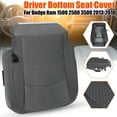 thumbnail image 2 of Driver Bottom Seat Cover For Dodge Ram 1500 2500 3500 2013-2018 Front Seat Bottom Cover Cloth Gray, 2 of 9