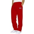 thumbnail image 1 of Ceisia Men's Relaxed Straight-Leg Sweatpants | Elastic Waist Athletic Pants with Union Jack Print & Side Pockets (Multiple Solid Colors) Gifts, 1 of 3