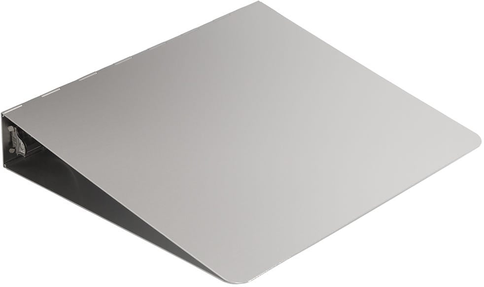 JAM Paper Aluminum 1.5-inch Binders, 3 Metal Rings, Silver, 1/Pack