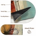 thumbnail image 6 of 2x3 Ft Entryway Area Rug, Floral Orange Kitchen Rug Runner Washable Floor Mat, Multicolor Striped Decadent Botanical Flower Non Slip Indoor Door Mat Throw Carpet for Bathroom Living Room Bedroom, 6 of 8