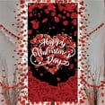 thumbnail image 2 of HongHeng Clearance Under $2.00 Valentine's Day Romantic Love Background Curtain Indoor Outdoor Valentine's Day Family Door Banner Party Bedroom Door Curtain, 2 of 5