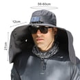 thumbnail image 5 of Solar Powered Fan Hat Solar Fan Hat with Neck Flap Usb Rechargeable Uv Fan Fishing Hat Foldable Men Women Fisherman Hiking Mountaineering Sun Hat, 5 of 8