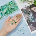 thumbnail image 3 of 750-1050Pcs Assorted Glass Beads Ocean Glass Beads Light Green Series Glass Seed Beads Round Starfish Fish Rondelle Beads for DIY Jewelry Making Hole: 0.8-1.2mm, 3 of 9