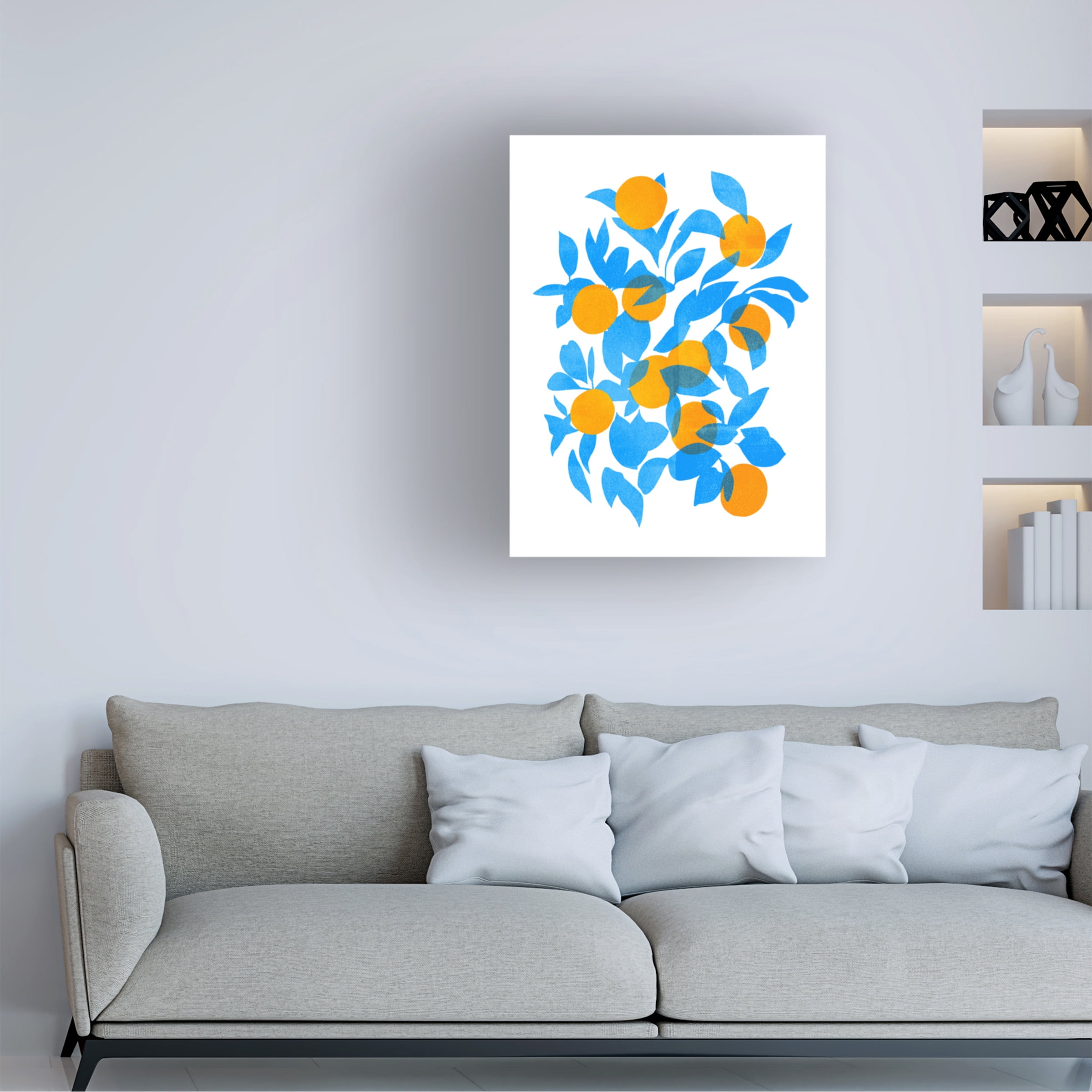 Emma Scarvey 'Bright Tangerines II' Canvas Art