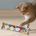 thumbnail image 5 of 25x6cm Crinkly Cat Chew Pillow Toy – Multicolor Polyester Kicker for Scratching, Biting & Cuddling – Built-In Crinkle Paper, Anxiety Relief, Durable & Easy to Clean, 5 of 6