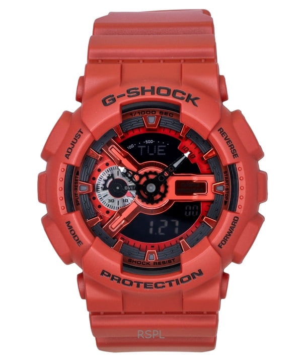 Casio G-Shock Analog Digital Resin Strap Burgundy Dial Quartz GMA
