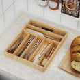 thumbnail image 6 of ACDANC Silverware Organizer,Made of Bamboo Silverware Organizer,Divider Plate Silverware Tray,Style 1, 6 of 7