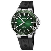 Oris Aquis Automatic Stainless Steel Green Dial Black Rubber Strap Date Divers Mens Watch 400 7769 4157-07 4 22 74FC