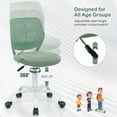 thumbnail image 4 of AEGFKD Kids Desk Chair, Adjustable Children Study Chair, Swivel Armless Mesh Task Office Chair, Computer Desk Chair with Adjustable Height & Lumbar Support (Sage)，15.5D x 16W x 34H in, 4 of 8