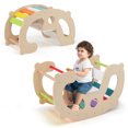 thumbnail image 1 of Costway 2-in-1 Rocking Horse Arch for Kids Montessori Climbing Toys with Rocker, 1 of 10