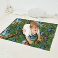 thumbnail image 2 of Colorful Dinosaurs Jungle Scene Pattern Blanket,Comfortable Soft Lamb Wool Throw Blanket,All Season,Warm Lightweight Blankets for Sofa Bed Couch Living Room Chair,30"x40", 2 of 4
