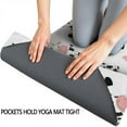 thumbnail image 3 of White Cow Heart Pattern Hot Yoga Mat Towel Non Slip for Hot Yoga - Quick-Drying Yoga Mat Cover with 4 Corner Pockets with Travel Bag - Hot Yoga Towel Non Slip Grip Moisture Wicking Sweat 70"x26", 3 of 6