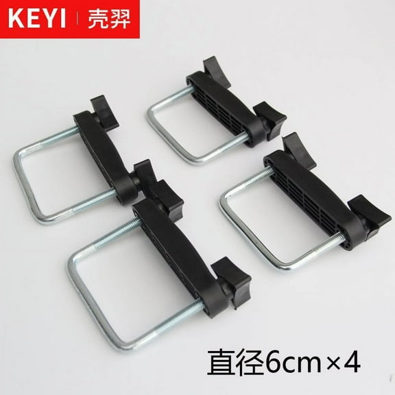 OFFIGAM 4pcs Universal Roof Rack Bolt Clamps Black - Vehicle Roof Rack Accessories with Sleek Design