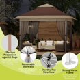 thumbnail image 4 of 12x12 PopUp Gazebo, Canopy Tent, PopUp Tent with Mosquito Netting, Outdoor Gazebo for Backyard & Patio Furniture, 4 of 9