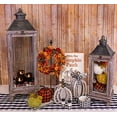 thumbnail image 3 of Boston International Decorative Tabletop Fabric Pumpkin, Medium, Black & Orange, 3 of 3