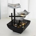 thumbnail image 5 of Fuente de mesa de 3 niveles para interiores, bomba automática con enchufe británico, dorada, 5 of 5