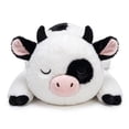 Moonmeadow 14 inch Weighted Dairy Cow Plush, Super Soft Stuffed Animal ...