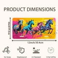 thumbnail image 2 of License Plate,Vibrant Horses in Motion Decorative Front,Personalized Stainless Steel License Plate Cover For Men Women,12.2" X 6.2", 2 of 7