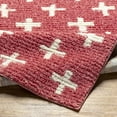 thumbnail image 3 of Hauteloom Watham Living Room, Bedroom Area Rug - Bohemian, Transitional - High Pile - Burgundy, Ivory - 5'3" x 7', 3 of 8