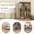 thumbnail image 6 of Costway 2 PCS 7-Cube Geometric Bookshelf with Anti-Toppling Device Modern Open Bookcase Natural, 6 of 10