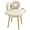 Off-white With Golden Leg, variant on YYEAN Vanity Chair with Back, Swivel Makeup Chair with Upholstered and Golden Metal Legs for Living Bedroom and Makeup Room, Off-Off-white With Golden Leg