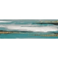 thumbnail image 2 of Paschke, Chris 24x11 Gold Ornate Wood Framed with Double Matting Museum Art Print Titled - Gilded Storm I Teal Grey Crop, 2 of 4