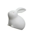 thumbnail image 1 of Ceramic Rabbit Statue Bunny Animal Living Room Desktop Model Tiny Adorn for Wedding Party Decor 7.6cmx4.8cmx6.6cm, 1 of 7