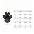 thumbnail image 4 of huayou Non Slip Dog Paw Protector Pads, Breathable Anti Wear Foot Stickers, 4 Pack, Decoration, for Pet Outdoor Use, 3.39x3.07 inch, Black, 4 of 7