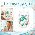 thumbnail image 2 of Handcrafted Sculpted Octopus & Printed Sea Turtle Glassware Set, Coastal Ocean Themed Drinking Tumblers for Beverages & Decor, 2 of 7