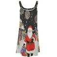 thumbnail image 4 of Ladies' Summer Dress Beach Sleeveless Funny Santa Claus Christmas T-shirt Vest Sun Skirt, 4 of 8