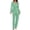 Green, variant on Casual Jumpsuit Long Sleeve Belted Sequin Jumpsuit - Polyester Spandex, Versatile for Daily Party Beach Wear