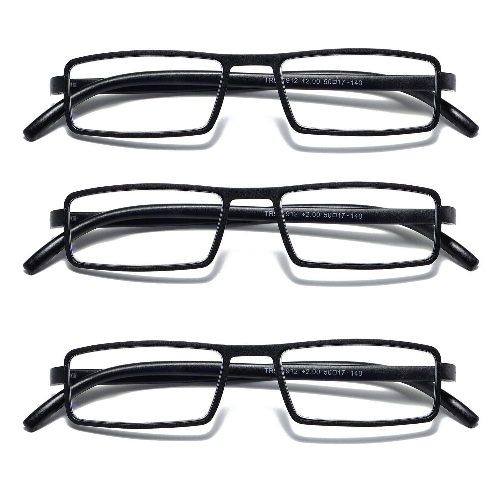 3PK Mens Womens Unisex Unbreakable Reading Glasses Blue Light Blocking ...