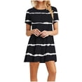 thumbnail image 2 of ZHUGeLI Summer Dresses for Women Beach Summer Casual Dresses Short Sleeve Summer Dresses Casual T Shirt Dresses Beach Skirts, 2 of 7